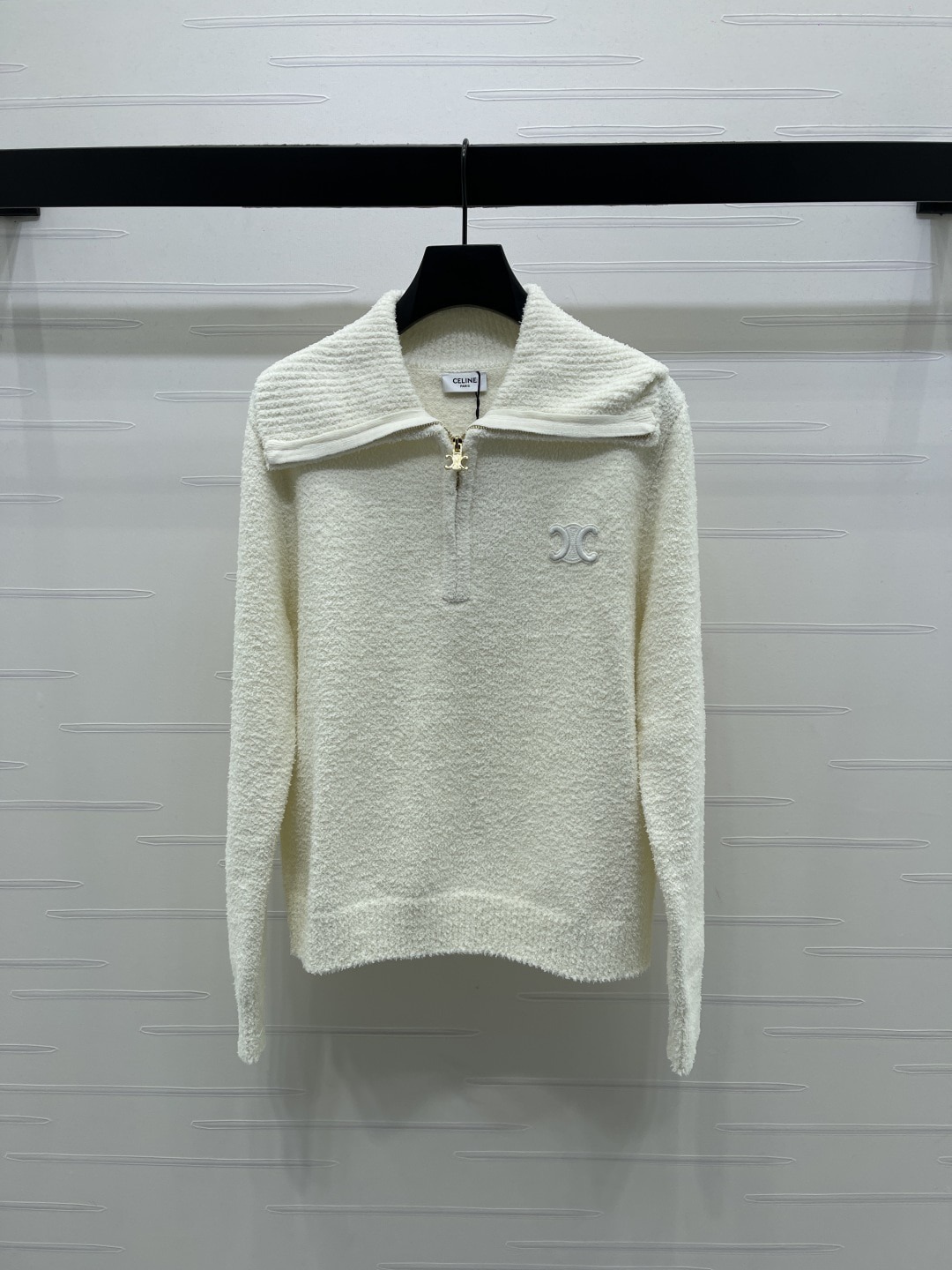 셀*느 25 신상 터틀넥 집업 니트 스웨터