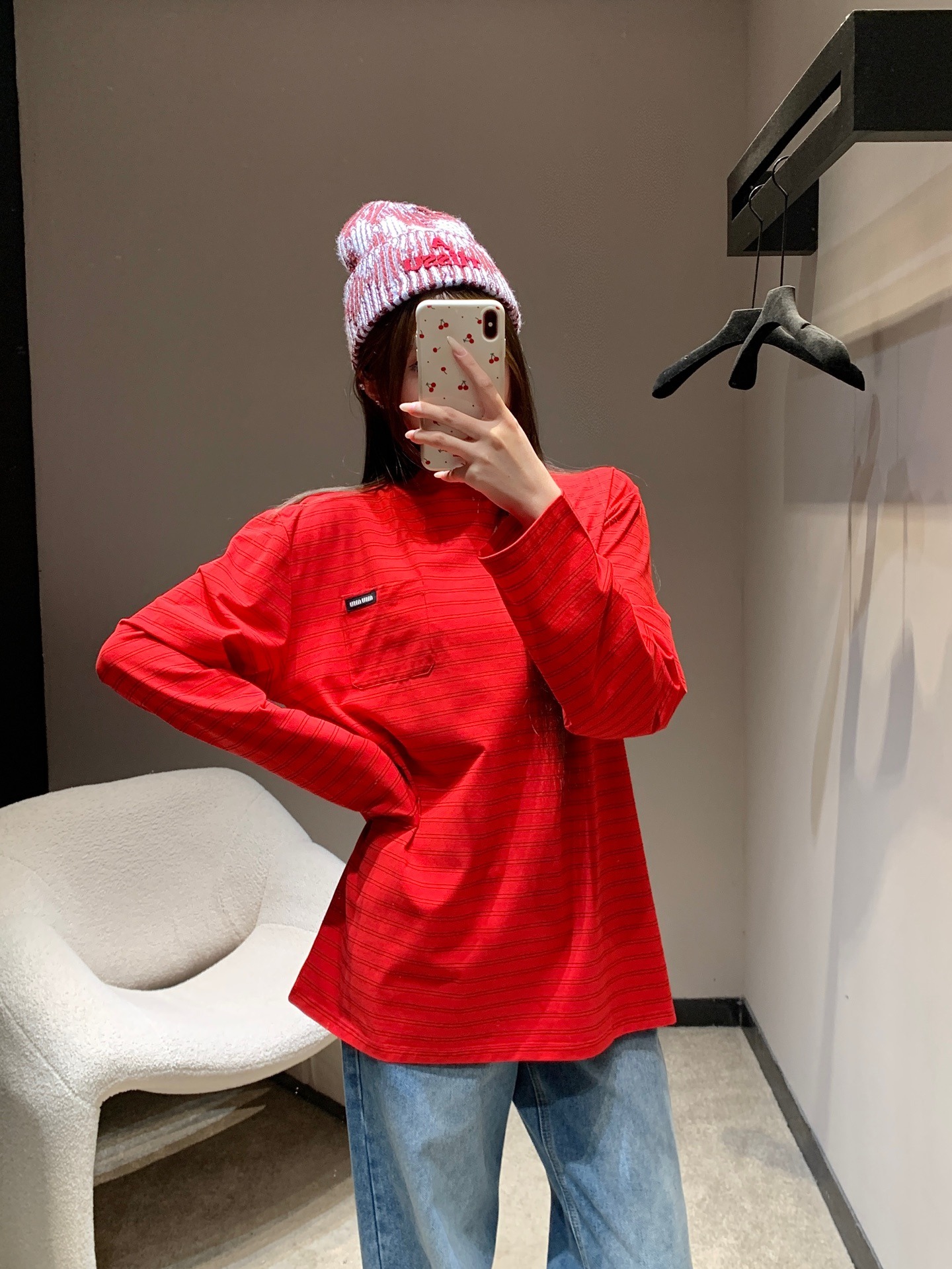 미*미* 26SS 신상 스트라이프 긴팔티