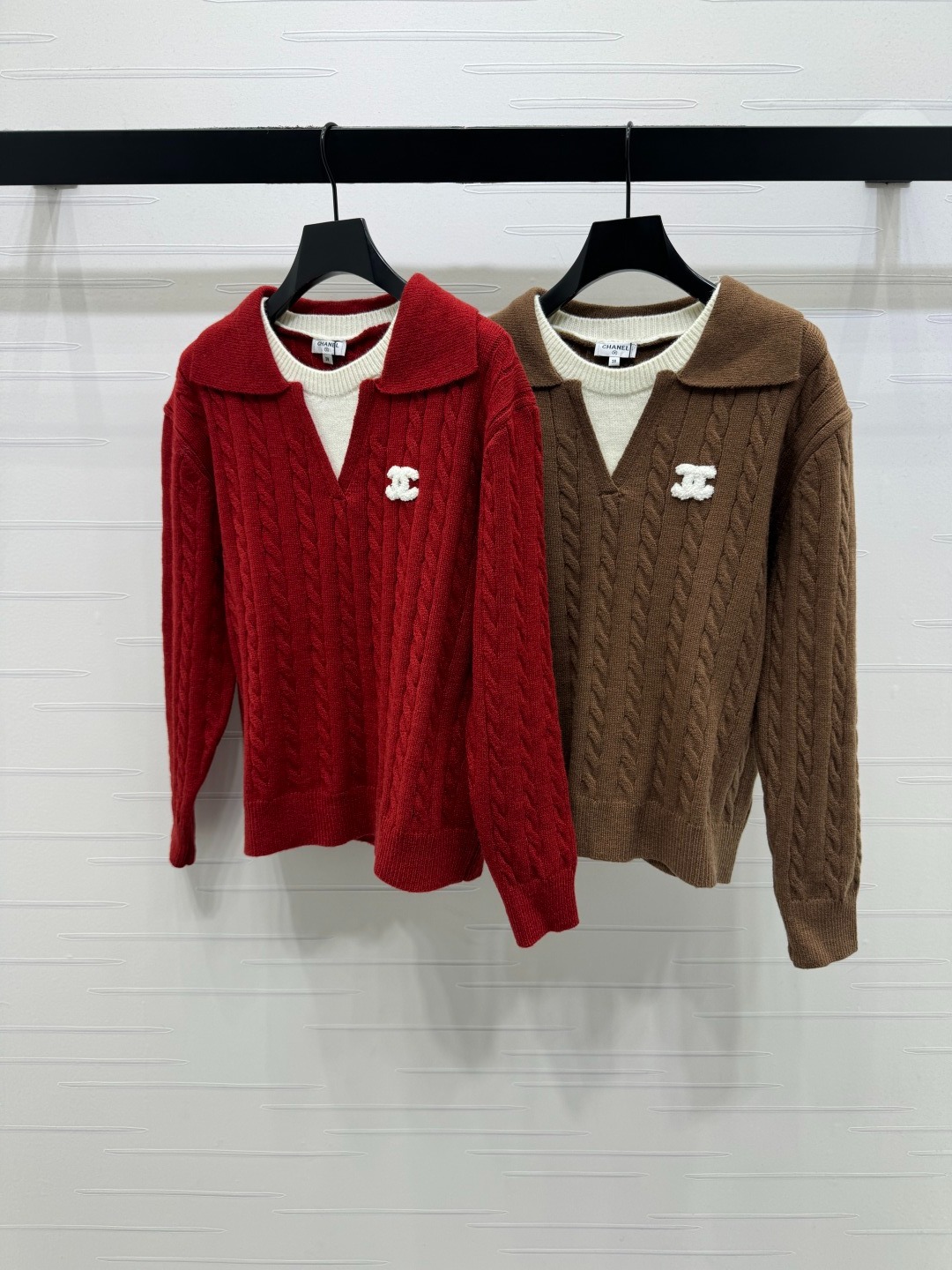 샤* 26 봄 신상 페이크 투피스 니트