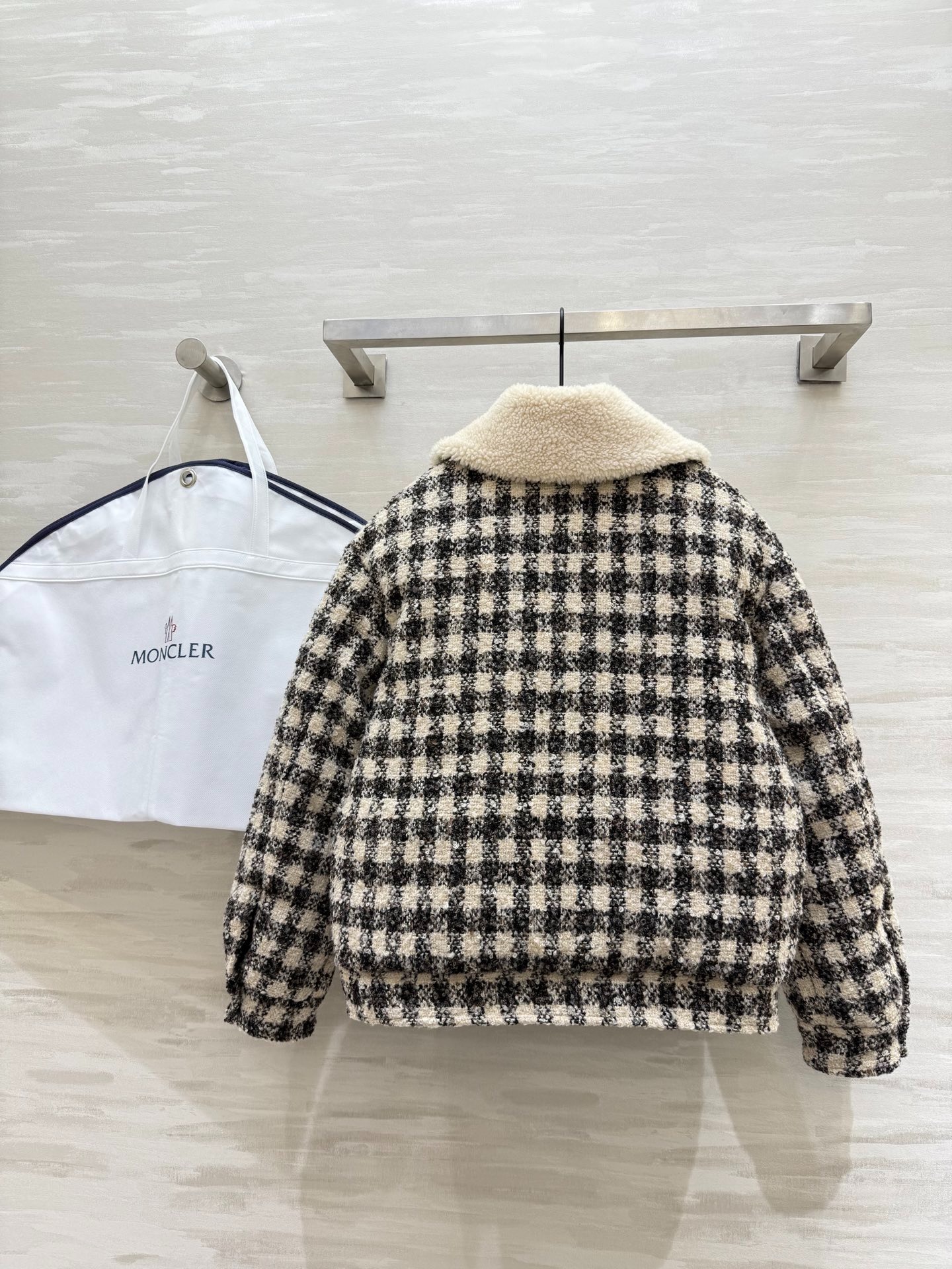 몽*레르 신상 우븐 트위드 구스다운