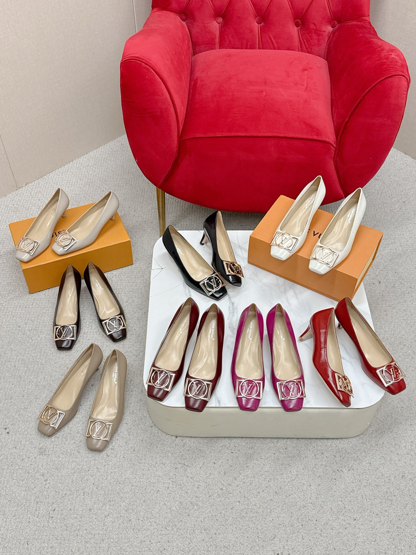 루*비통 클래식 스틸레토 힐