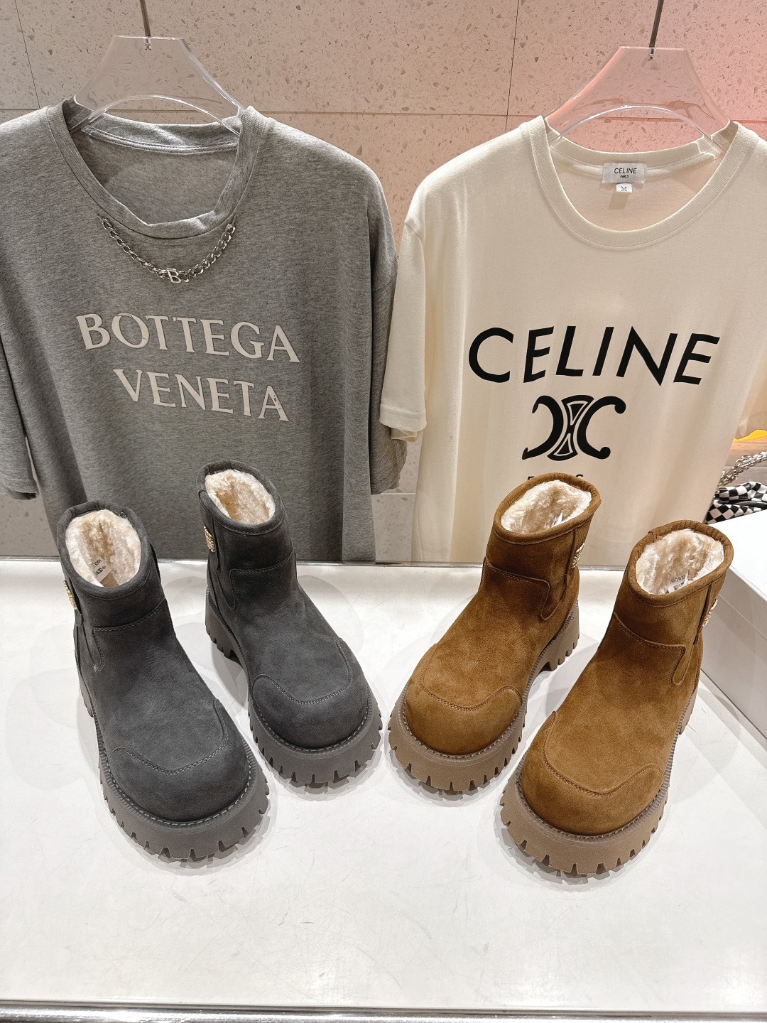 로*베 신상 스노우 양털 부츠