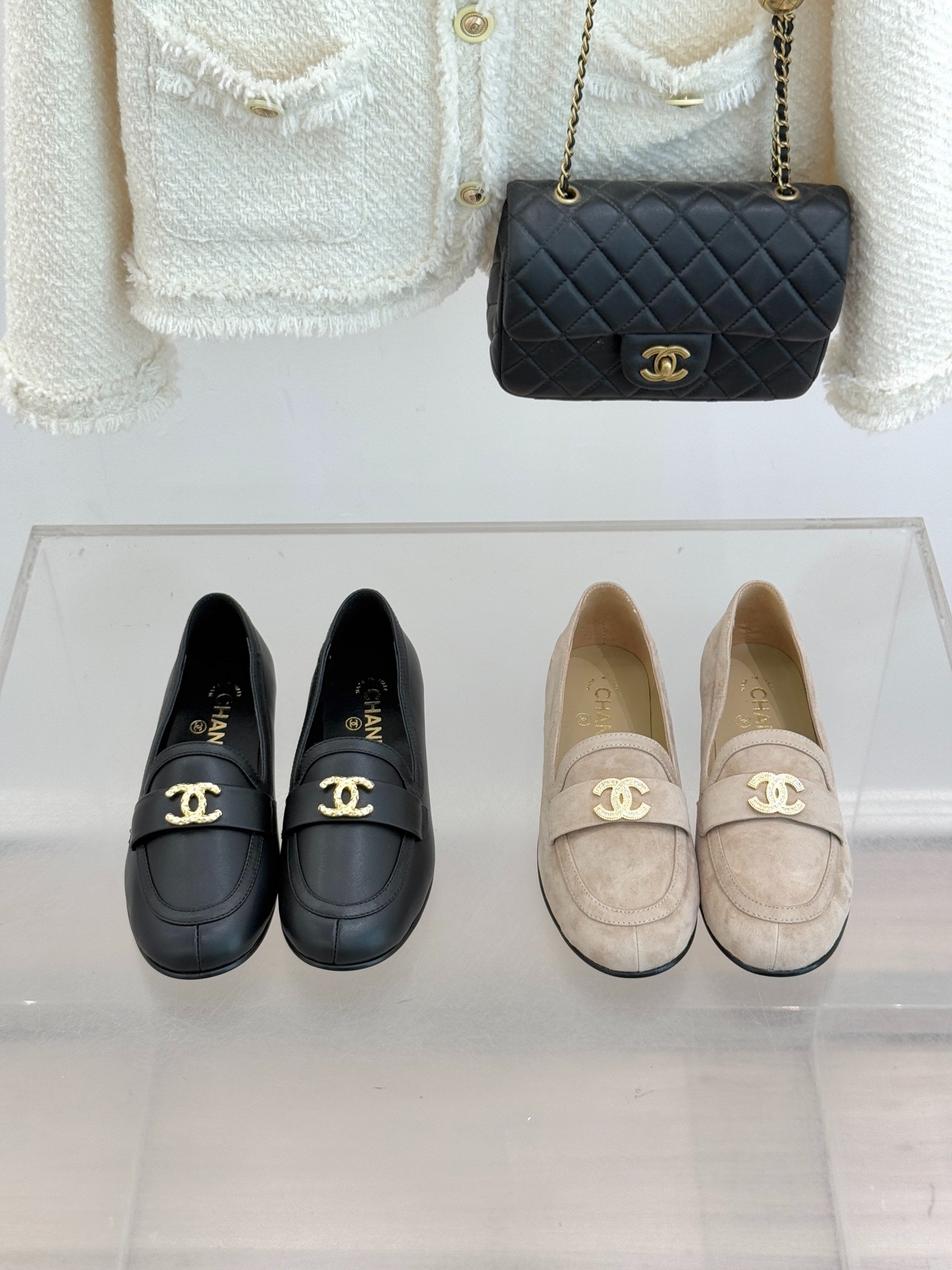 샤* 25A 신상 돔 더블 C 로퍼