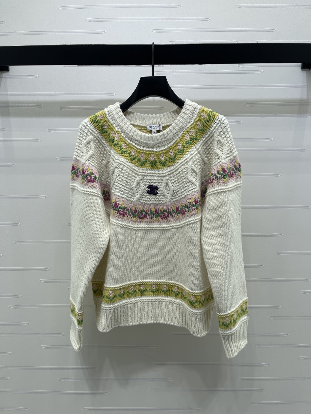 샤* 26 자카르 풀오버 니트 긴팔 스웨터