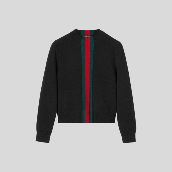 구찌 웹(Web) 인타르시아 니트 울 스웨터