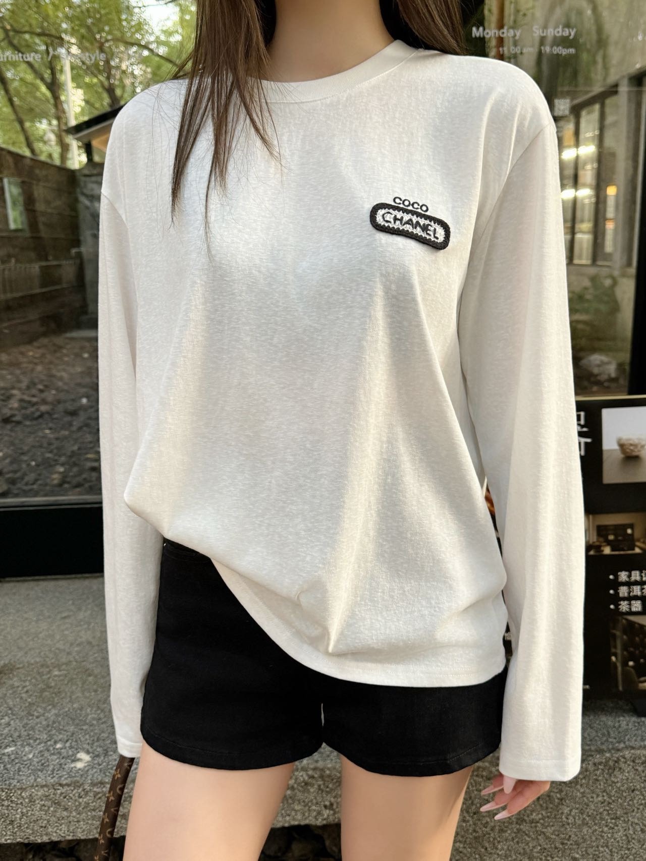 샤* 신상 라운드넥 긴팔