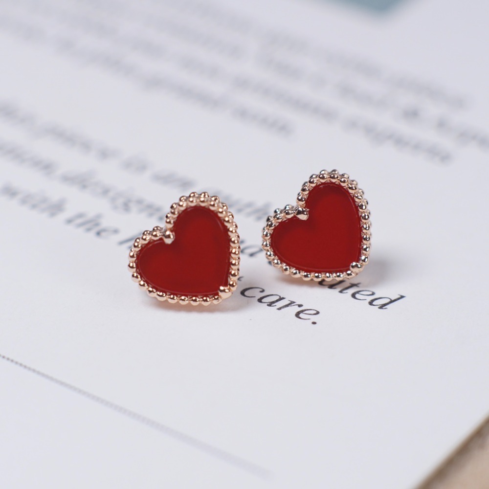 반*리프 하트 귀걸이