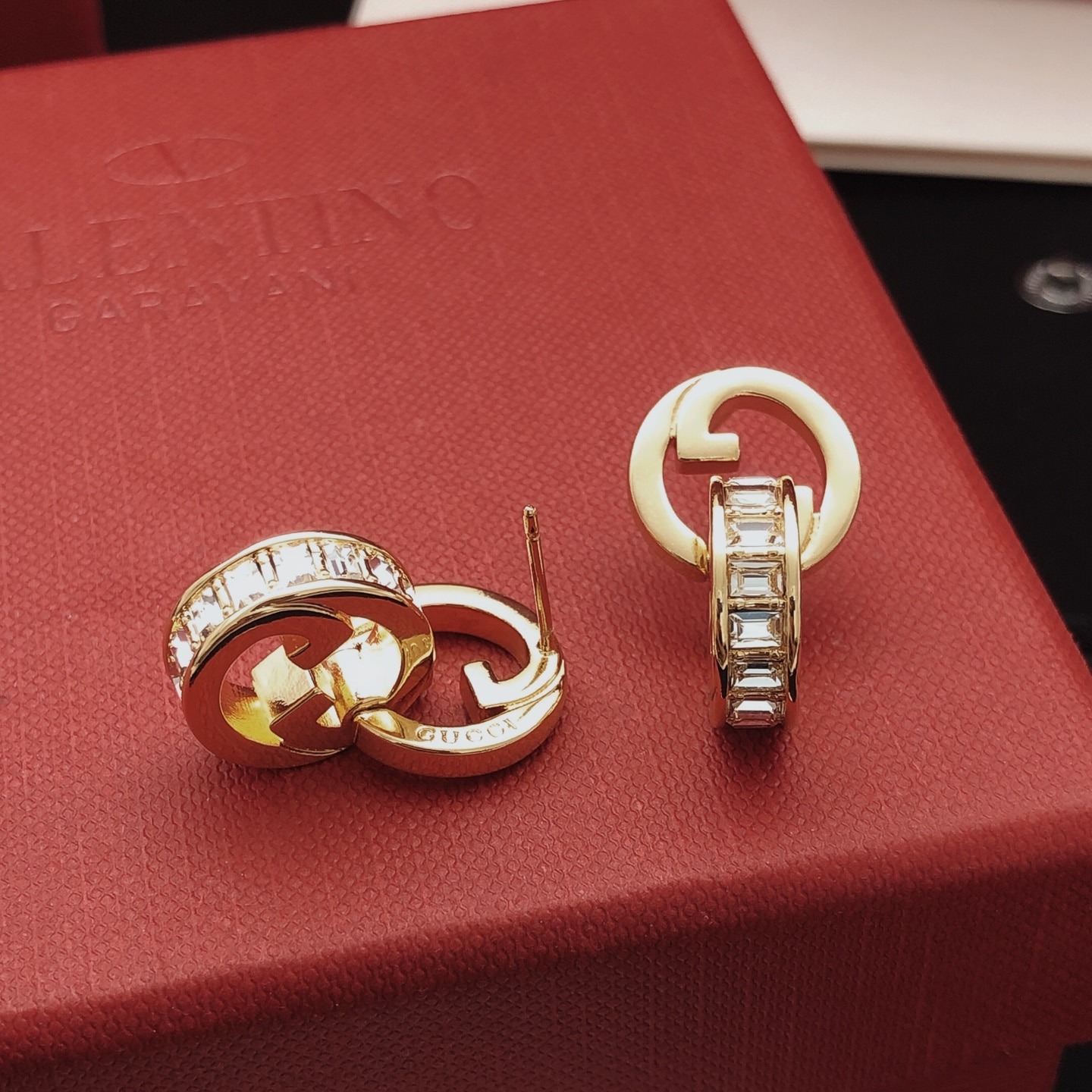 구* 신상 광택 큐빅 이어링