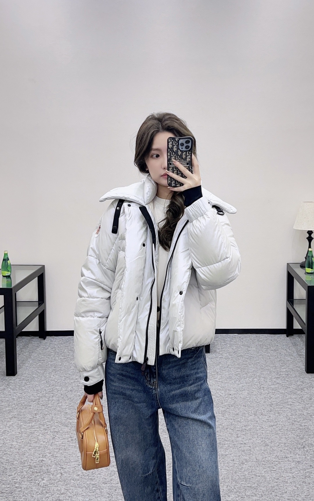 몽*레르 25 신상 칼라 재킷 반사 패딩