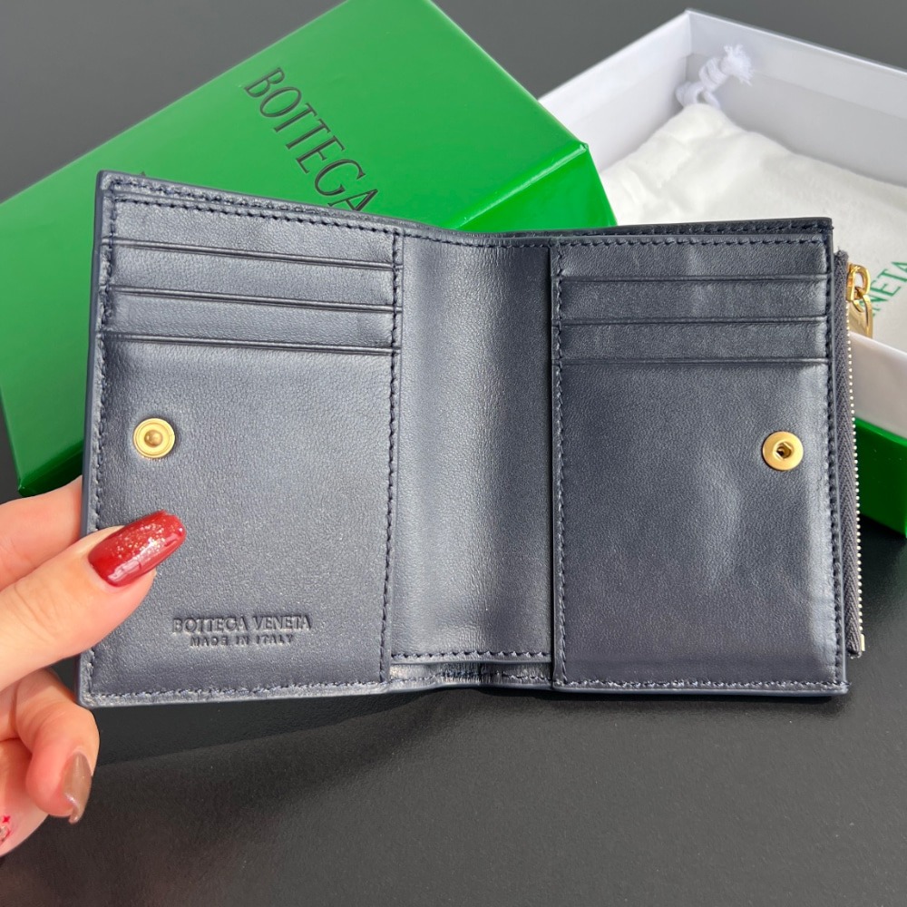 보*가베네타 인트레치아토 플랩 카드 케이스 지갑 