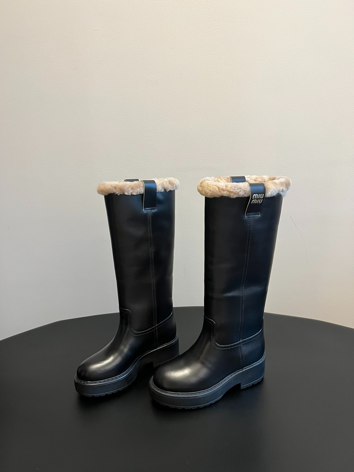 미*미* 통굽일자 양털부츠