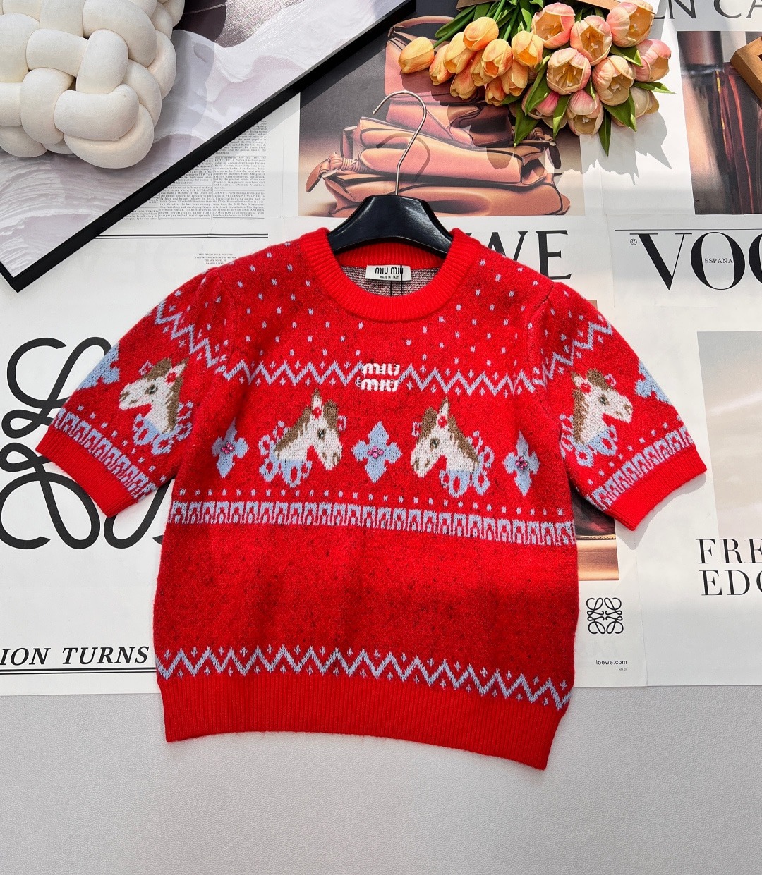 미*미* 26 신상 라운드 반팔 니트