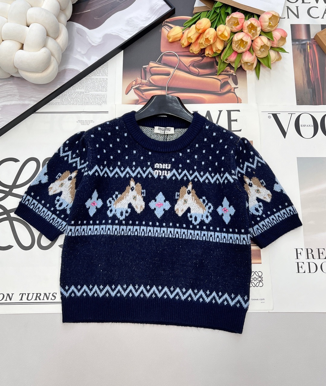 미*미* 26 신상 라운드 반팔 니트