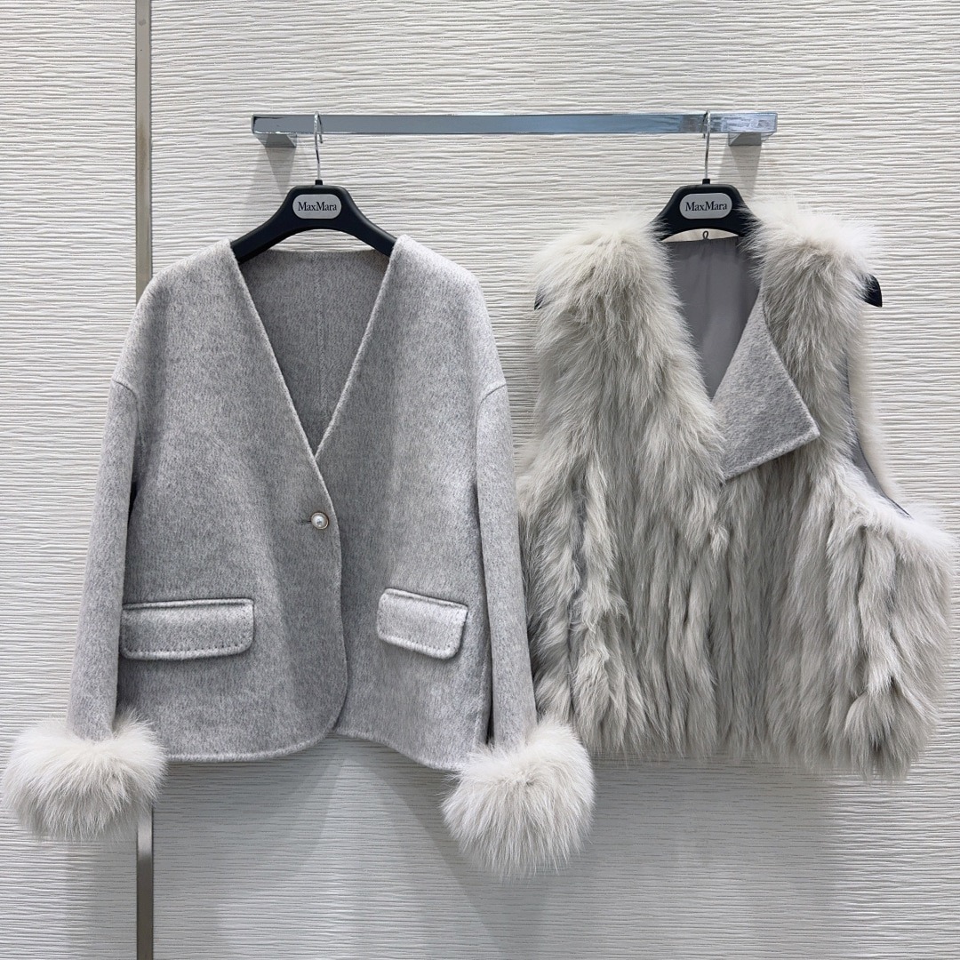 막*마라 리버시블 캐시미어 코트