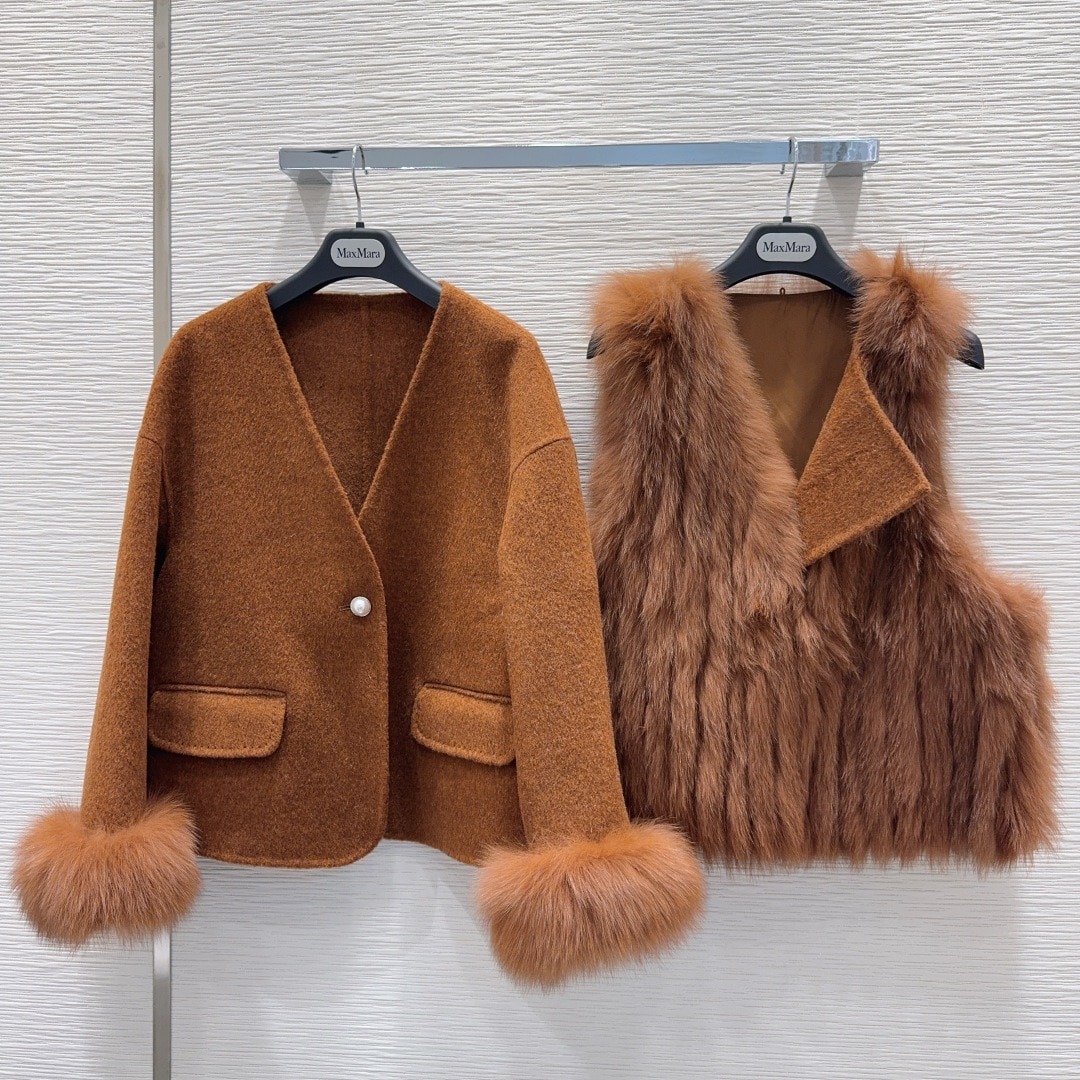 막*마라 리버시블 캐시미어 코트