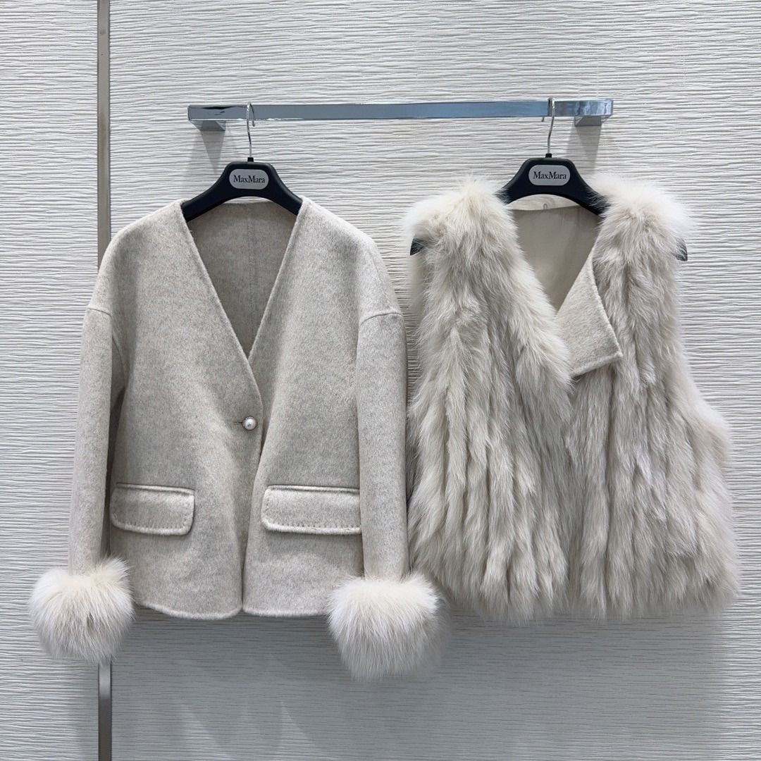 막*마라 리버시블 캐시미어 코트