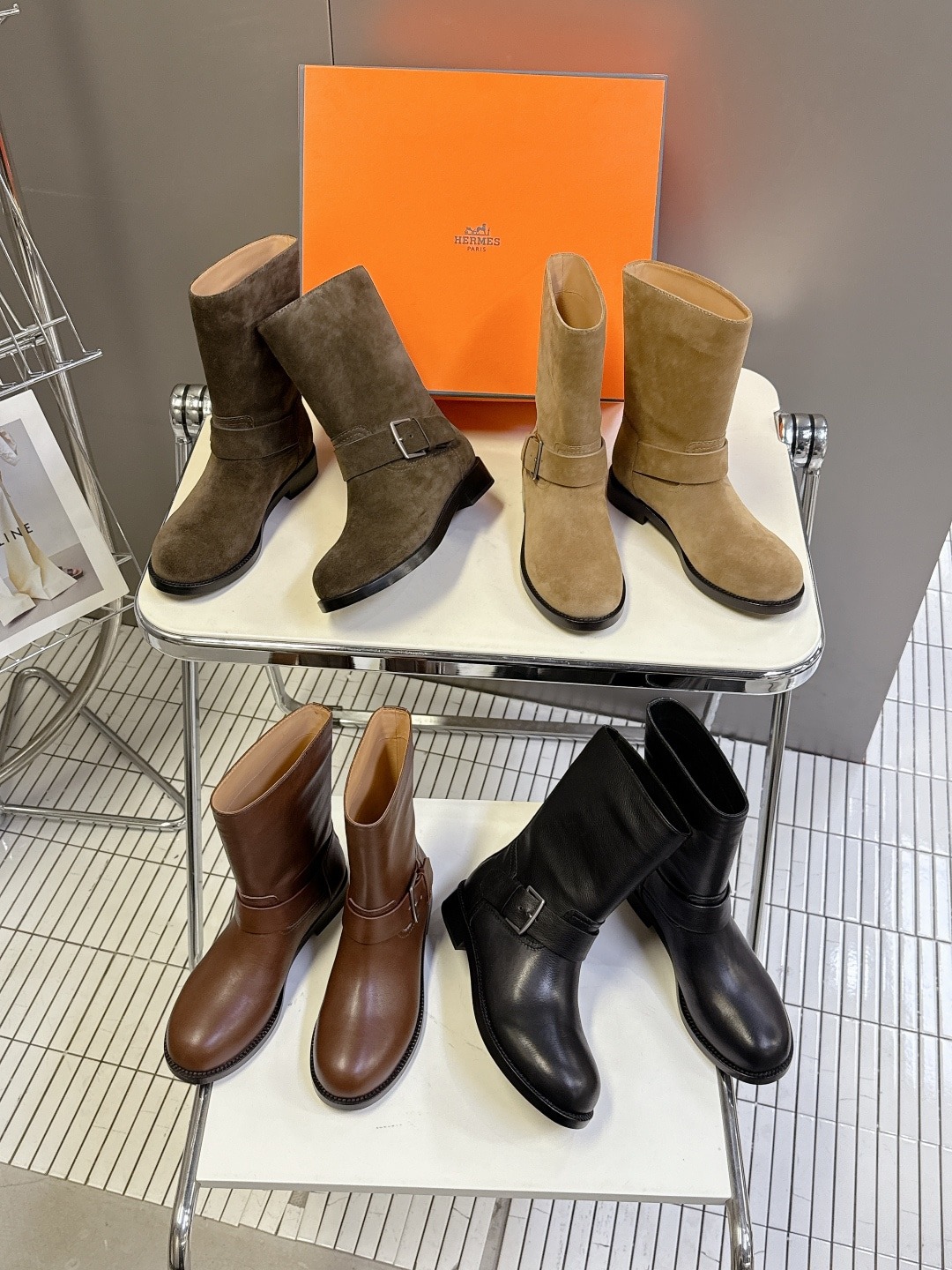 에*메스 신상 앵클부츠