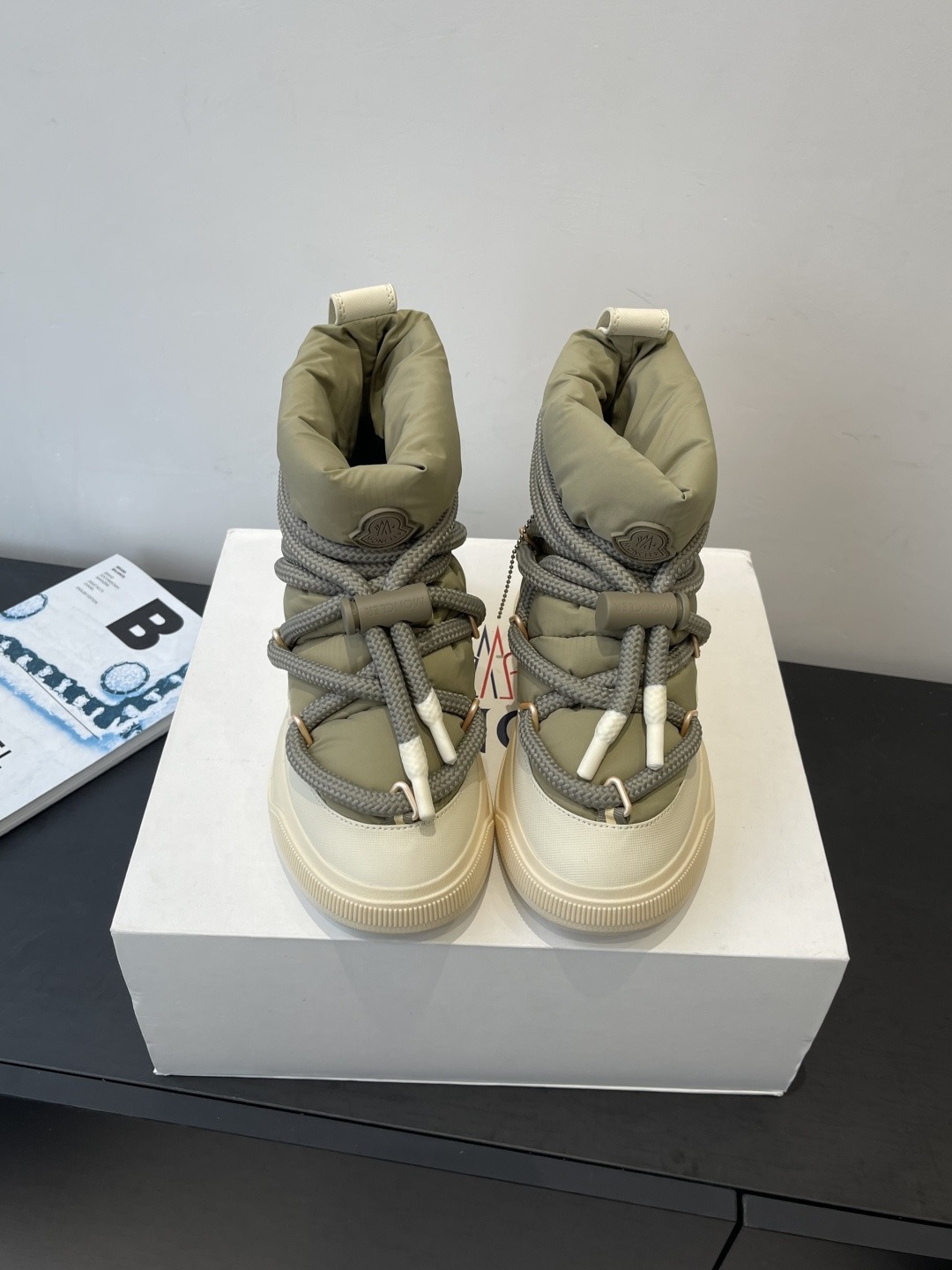 몽*레르 25ss 신상 통굽 워커 부츠