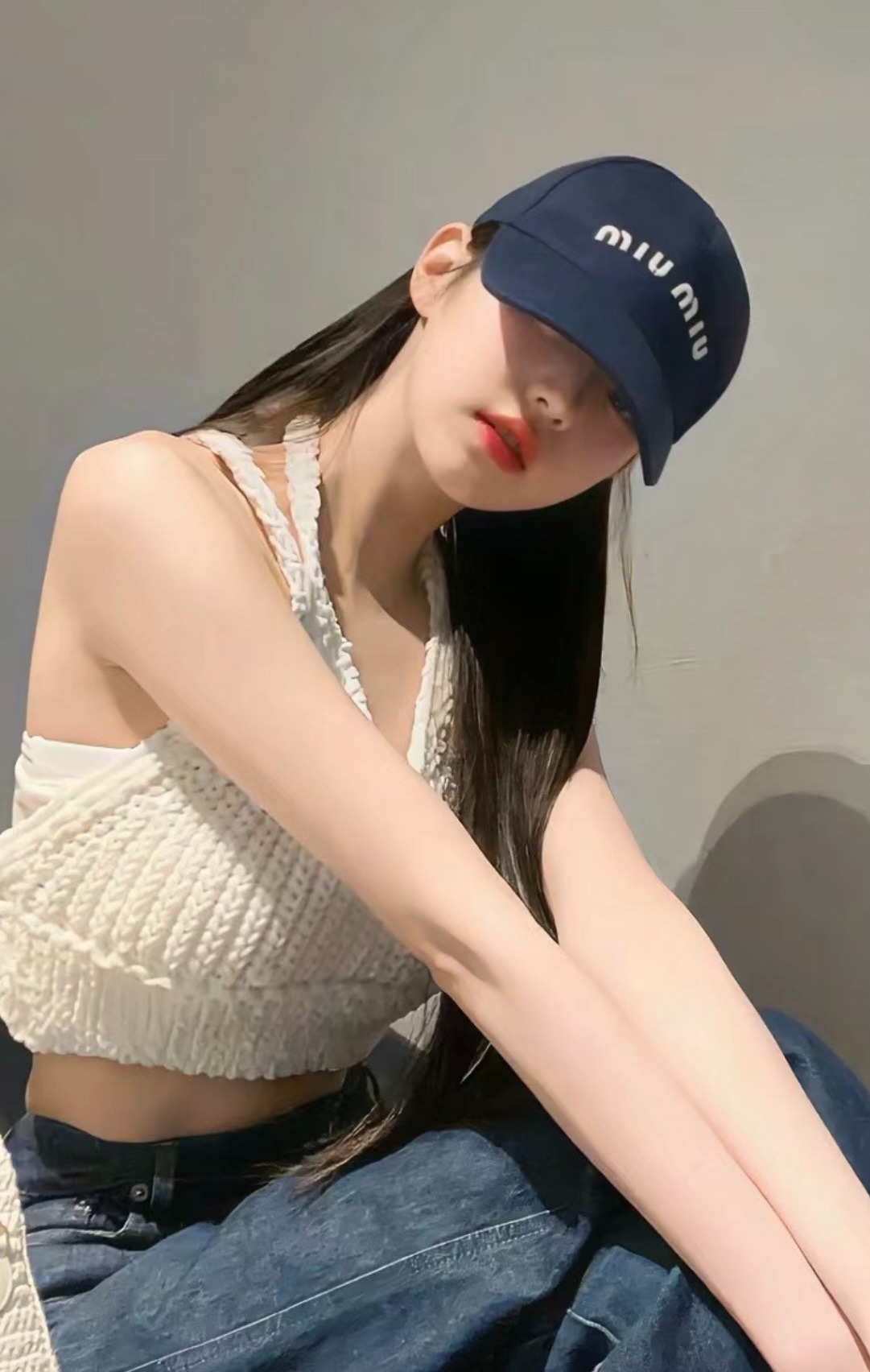 미*미* 24NEW 레터링 자수 로고 스냅백